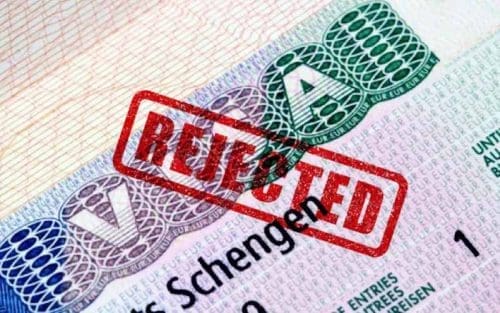 Schengen visa rejection