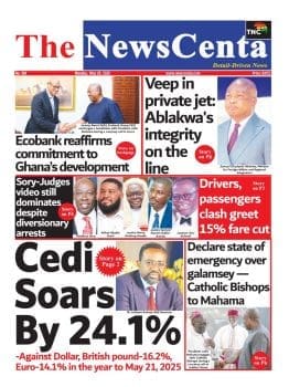 Newspapers, Headlines, Newscenta, Monday, May 26,