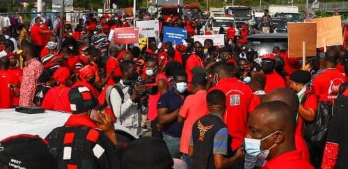 Ghanaians protest