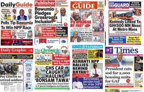 Newspapers, Ghana news, Headlines, Monday January 26, 2026