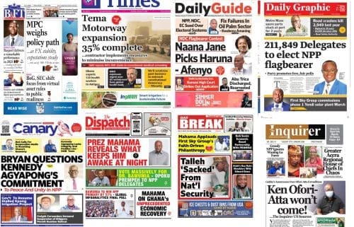 Newspapers, Ghana news, Headlines, Tuesday January 27, 2026