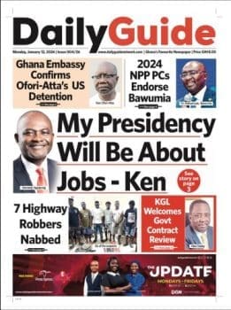 Newspapers, Ghana news, Headlines, Monday January 12, 2026
