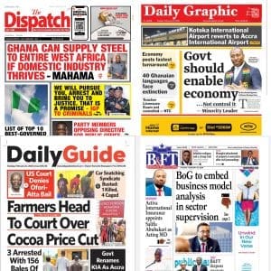 Newspapers, Ghana news, Headlines, Tuesday, February 24, 2026