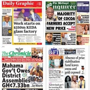 Newspapers, Ghana news, Headlines, Thursday, February 26, 2026