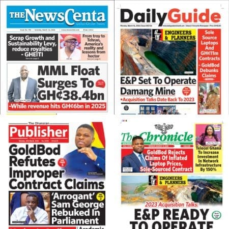 Newspapers, Ghana news, Headlines, Monday, March 16, 2026