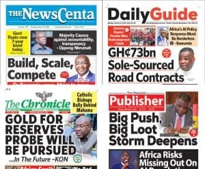 Newspapers, Ghana news, Headlines, Monday, March 30, 2026