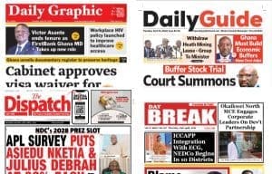 Newspapers, Ghana news, Headlines, Thursday, April 23, 2026