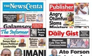 Newspapers, Ghana news, Headlines, Friday, April 24, 2026