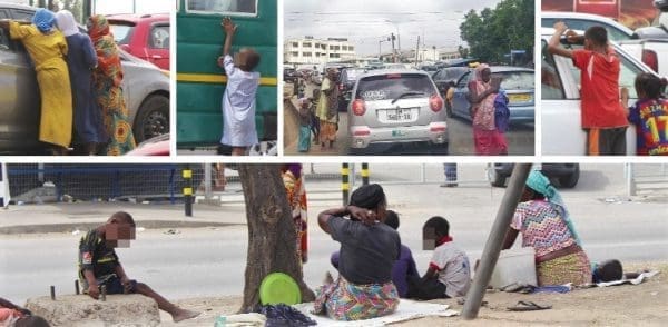 Street beggars Accra