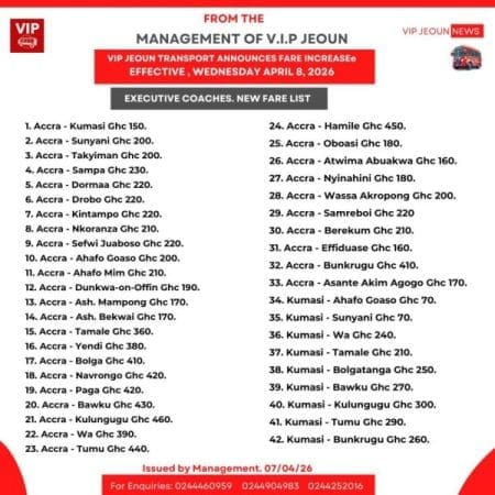 VIP Jeoun fares