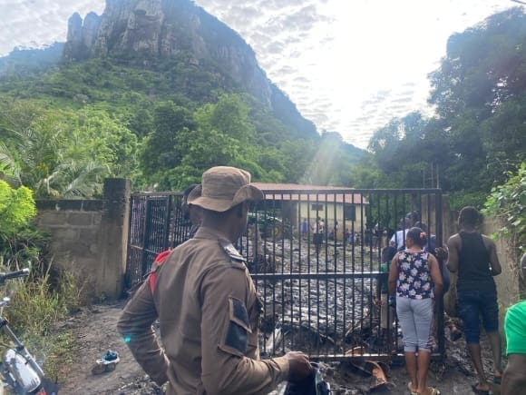 Mountain mudslide Adaklu-Helekpe