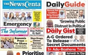Newspapers, Ghana news, Headlines, Friday, May 29, 2026