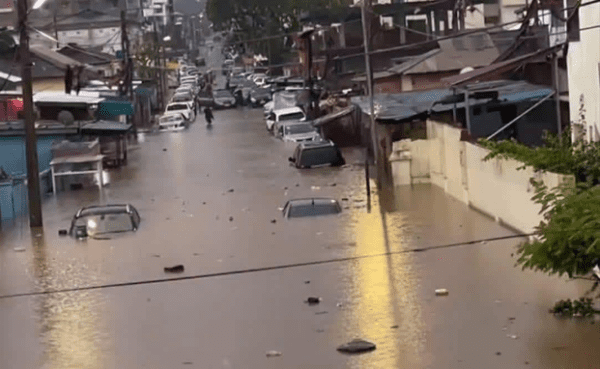 Rains flood Accra