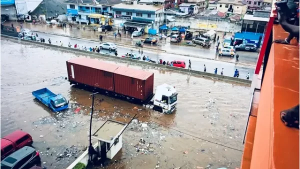 Public flooding Ghana