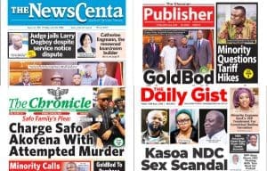 Newspapers, Ghana news, Headlines, Friday, June 26, 2026