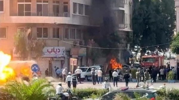Explosions Damascus Macron