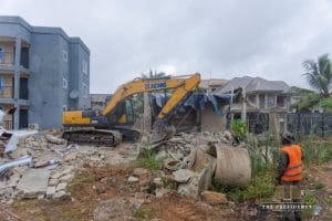 Demolition dredging Accra flood