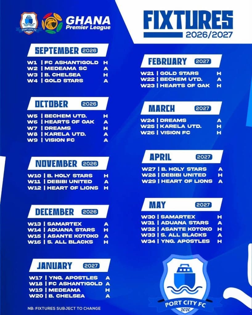 Premier League fixtures