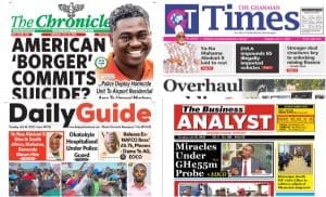 Newspapers, Ghana news, Headlines, Tuesday, July 14, 2026