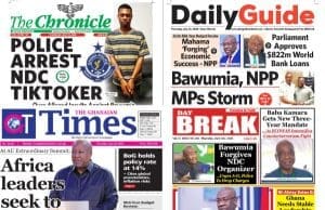Newspapers, Ghana news, Headlines, Thursday, July 23, 2026