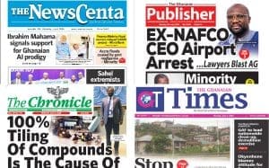 Newspapers, Ghana news, Headlines, Monday, July 6, 2026