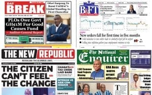 Newspapers, Ghana news, Headlines, Thursday, July 9, 2026