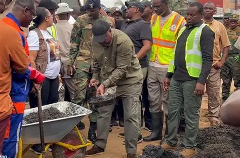 Mahama drain desilting