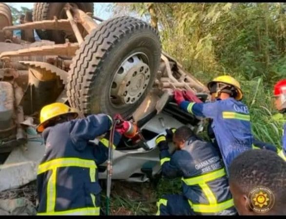 Multiple-vehicle crash Ofankor