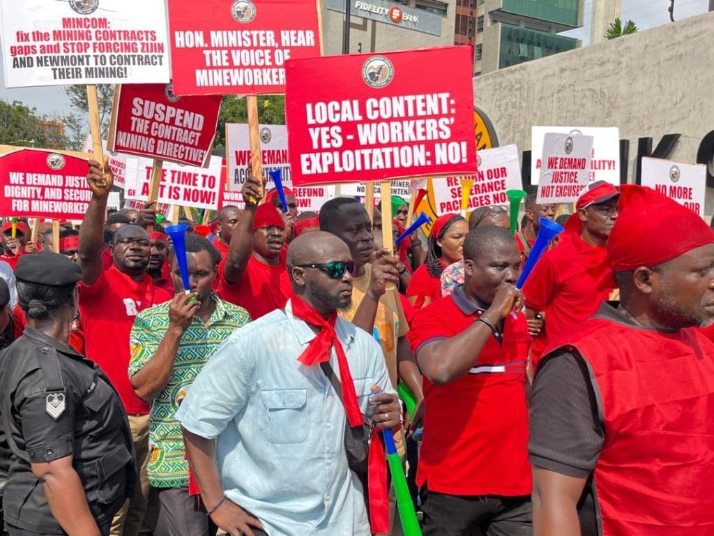 Mineworkers petition BoG funds