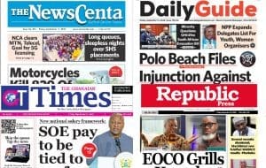 Newspapers, Ghana news, Headlines, Friday, September 11, 2026