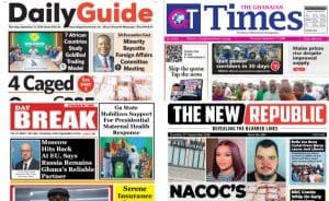 Newspapers, Ghana news, Headlines, Thursday, September 17, 2026