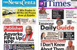 Newspapers, Ghana news, Headlines, Monday, September 28, 2026