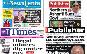 Newspapers, Ghana news, Headlines, Monday, October 26, 2026